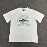 Wholesale foreign trade alcatraz basic series short-sleeve corteiz phantom letter logo print t-shirt