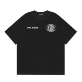 Wholesale export cole buxton minimalist cursive signature print short sleeve t-shirt - high street style