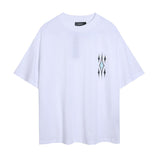 Wholesale foreign trade amir washed distressed tiger head number & letter logo short sleeve t-shirt