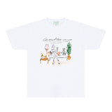 Casablanca T Shirts Fashion Print Street