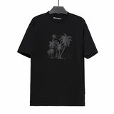 Cross-border foreign trade wholesale pa severed bear short-sleeved ins palm tree large logo back letter bat