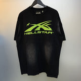 H-star series] fog high street retro women's head washed and distressed couple t-shirt shorts sweatshirt pants