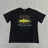 Wholesale foreign trade alcatraz basic series short-sleeve corteiz phantom letter logo print t-shirt