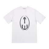 [heavy weight double yarn] trapstar stitching tiger head embroider gradient letter short-sleeved t-shirt