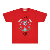 Casablanca T Shirts Fashion Print Street