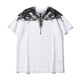 Marcelo classic phantom wings t-shirt - colorful feather lightning blade design - perfect for couples (mb short sleeve)