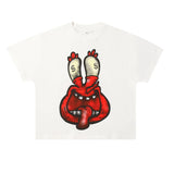 Wholesale billin hip-hop high street cartoon graphic dropped shoulder couple's short sleeve t-shirt