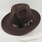 Walter White Hats Xu Wenqiang Jackson Wide Brim Top Hat Stage British Hat Jazz Wool Felt Hats