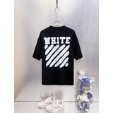 Spring/summer ow splatter graffiti arrow graphic crewneck short sleeve tee