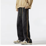 Unisex Jeans Wide Leg Pants Washed Straight