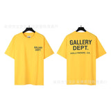 American classic series high street gall retro basic letter d print short sleeve t-shirt