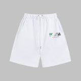 Cross-border trade trapstar rainbow letter gradient towel embroidery short sleeve t-shirt & fog high street shorts set
