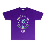 Casablanca T Shirts Fashion Print Street