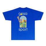 Casablanca T Shirts Fashion Print Street