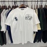 American cole buxton short sleeve men's couple ins high street spring summer loose t-shirt women's cb