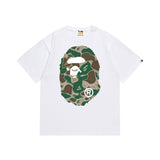 B@pe tshirtsssummertrendy ape head little monkey camouflage couple short sleeve round neck t-shirt men