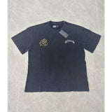 high version gods short sleeve heavy weight washed fog high street skull pure cottonprinting round