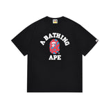 Cross-border wholesale summer classic ape camo lightning print cotton short sleeve t-shirt