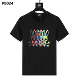 Psy wholesale american cho bunt-shirt colorful skull rabbit gradient letterprintingcouple short