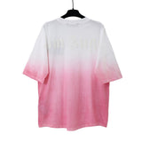 Correct version of pa beheaded bear short sleeves palm tree high street bat sleeves big logo letter on the back