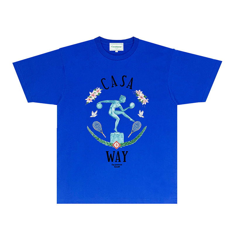 Casablanca T Shirts Fashion Print Street