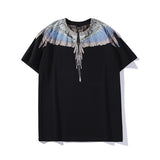 Marcelo classic phantom wings t-shirt - colorful feather lightning blade design - perfect for couples (mb short sleeve)
