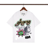 streetwear zip hoodie cartoon letter print zip-up sweatshirt and pants camouflage set