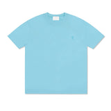 Am short-sleeve macaron color heart embroidery pure cotton loose summer fashion t-shirt crew neck top