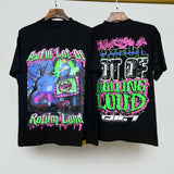 Cough syrup short-sleeved high-quality pure cotton round neck t-shirt fashionprinting breathable short-sleeved summer