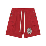 Wholesale saint vanity american washed & drilled short sleeve t-shirt & trendy shorts set for export