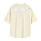 Cross-border wholesale high version pa angel big logo letter foam short-sleeved couple outfit trendy
