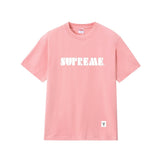 Wholesale export sup streetwear letter print 100% cotton t-shirt - relaxed fit, crew neck, short sleeve