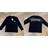 Corteiz patchwork "unicorn arm" print long sleeve american retro casual loose streetwear hip hop t-shirt