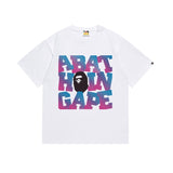 Cross-border wholesale summer classic ape camo lightning print cotton short sleeve t-shirt