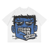 Wholesale billin hip-hop high street cartoon graphic dropped shoulder couple's short sleeve t-shirt