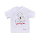 cross-border wholesale japanese style camouflage shark tiger head ape color matching luminous short-sleeved couple loose