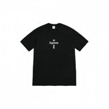 Wholesale export sup streetwear letter print 100% cotton t-shirt - relaxed fit, crew neck, short sleeve