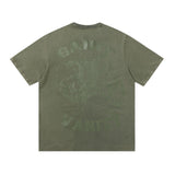 Wholesale saint vanity american washed & drilled short sleeve t-shirt & trendy shorts set for export