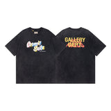 Wholesale gallery dept washed distressed short-sleeved american trendy retro skull printing couple wear looset