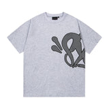 Synaworld american streetwear hip-hop foam print short sleeve sports five-point shorts casual t-shirt set dr
