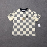Aime leon dore color block letter high street loose short sleeve t-shirt hoodie long sleeve