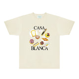 Casablanca T Shirts Fashion Print Street