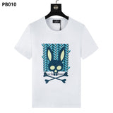 Psy wholesale american cho bunt-shirt colorful skull rabbit gradient letterprintingcouple short
