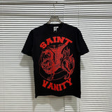 American saint t-shirt summer high street hip hop letterprinting short-sleeved t-shirt