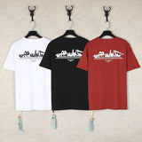【eu size】authentic off-white print watercolor splatter gradient arrow graffiti ow short sleeve couple tee
