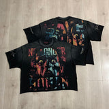 Rare peaceloose t-shirt american street oversize oversized hot diamond short-sleeved t-shirt