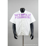 That's a awful lot of cough syrup short-sleeved t-shirt couple polo shirt