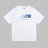 Cross-border trade trapstar rainbow letter gradient towel embroidery short sleeve t-shirt & fog high street shorts set