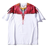 Marcelo classic phantom wings t-shirt - colorful feather lightning blade design - perfect for couples (mb short sleeve)
