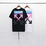 off-white classic gradient arrow dissolve graffiti caution tape ow religious couple short